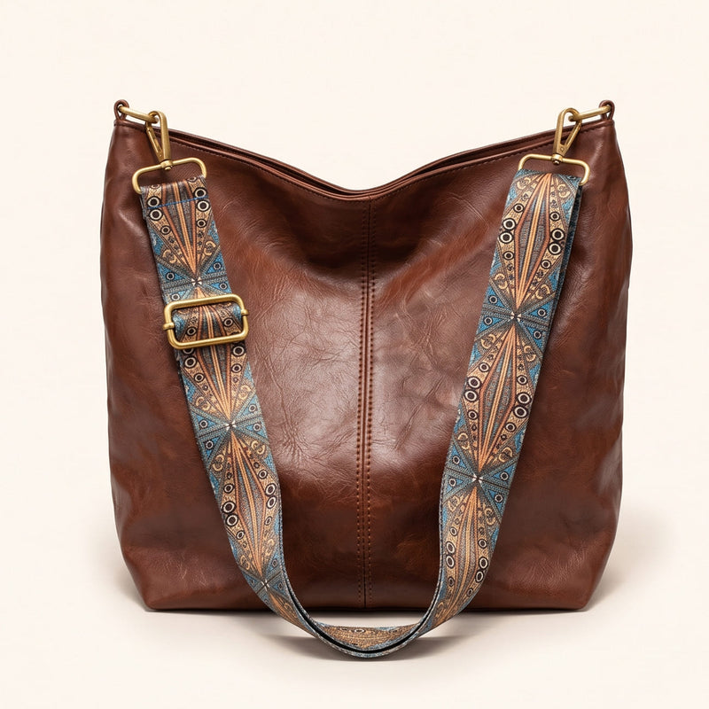 Waterproof Leather Handbag - Mia