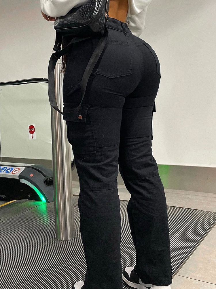 Women's Cargo Pants - Mira-Black-XS-State of Style