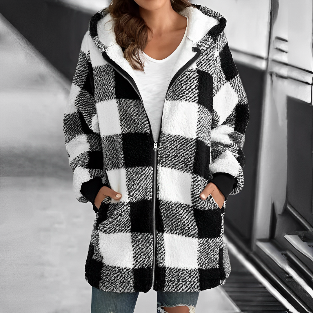 Women's Hooded Jacket - Camila-Black-S-State of Style