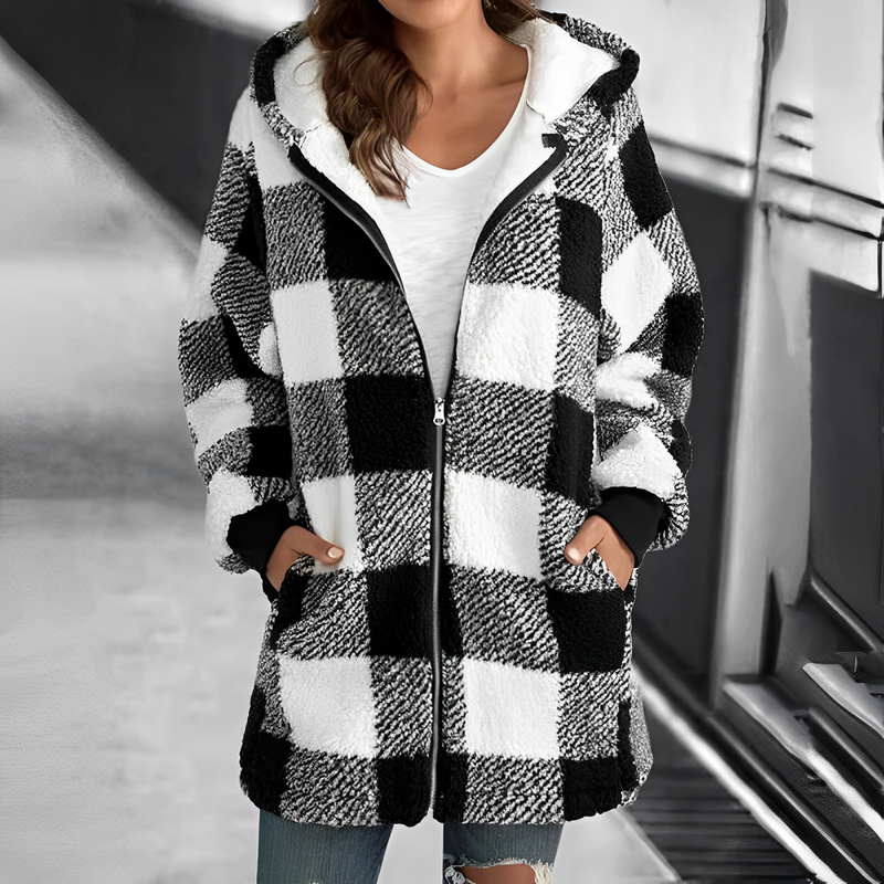 Women's Hooded Jacket - Camila-Black-S-State of Style
