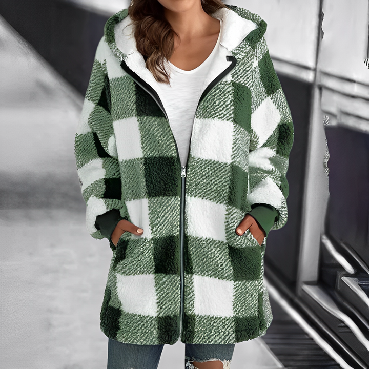 Women's Hooded Jacket - Camila-Light Green-S-State of Style