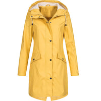 Women's Hooded Raincoat – Aurora-Yellow-XS-State of Style