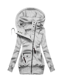 Women's Long Hoodie | Comfortable and Stylish-Light Gray-S-State of Style