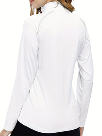 Women's Long Sleeve Sports Shirt - Nadira-Black-S-State of Style