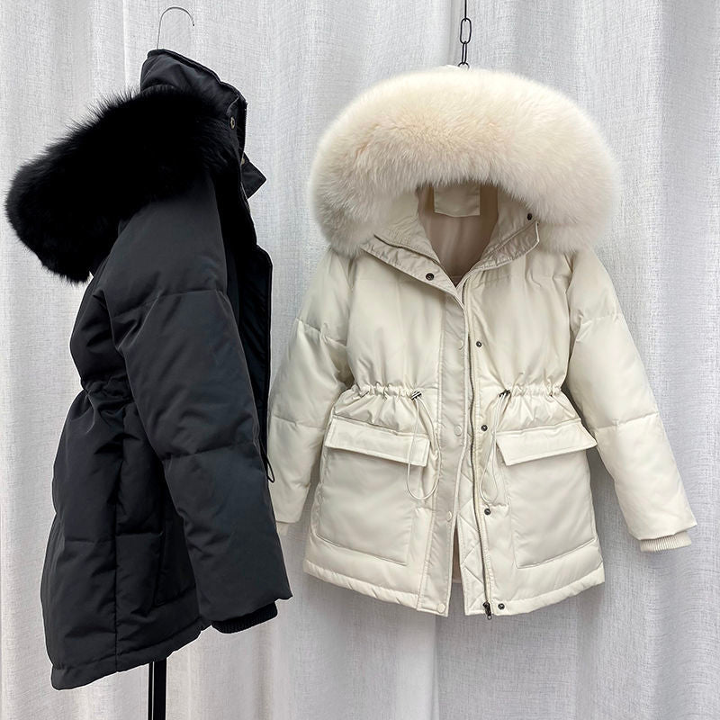 Womens Parka | Stylish & Comfortable Winter Coat-Beige-M-State of Style