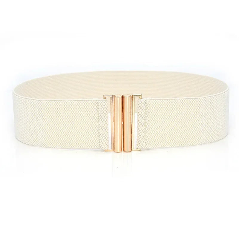 Women's Slim Stretch Cincher – Stylish 6cm Elastic Corset Belt-Beige-State of Style