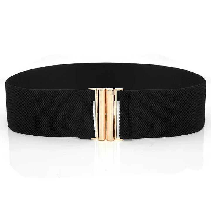 Women's Slim Stretch Cincher – Stylish 6cm Elastic Corset Belt-Black-State of Style