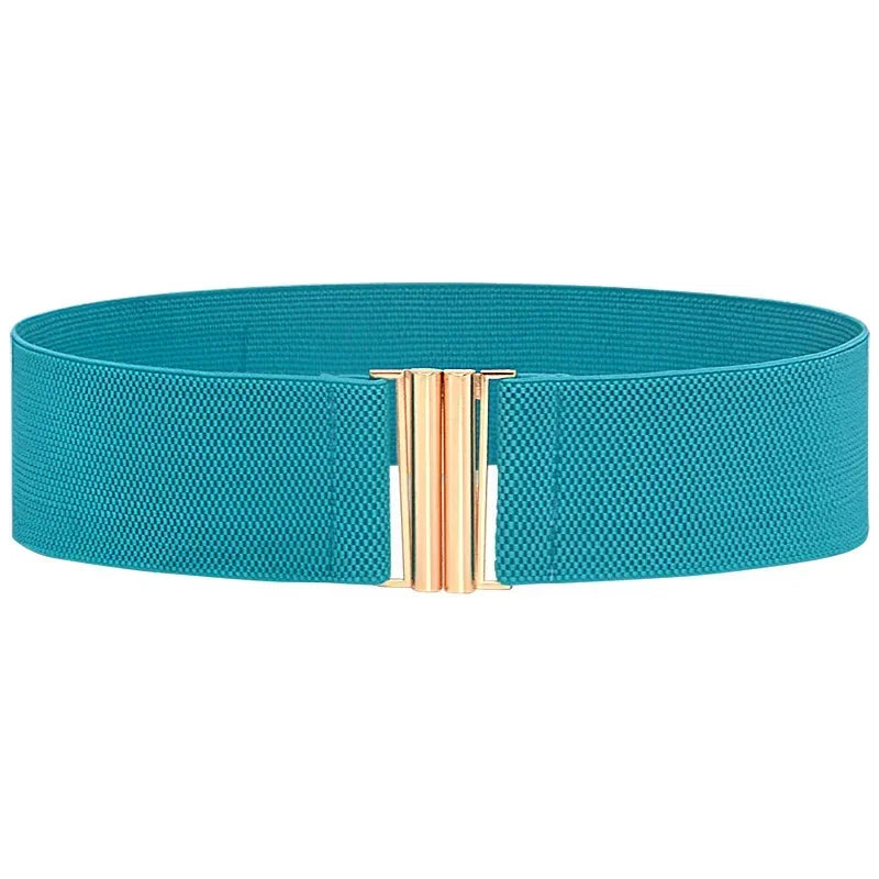 Women's Slim Stretch Cincher – Stylish 6cm Elastic Corset Belt-Blue Lake-State of Style
