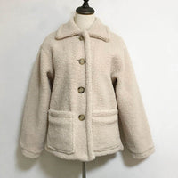 Women's Teddy Jacket | Cosy and Chic-Beige-M-State of Style