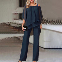 Women's Two-Piece Set - Lily-Navy Blue-S-State of Style