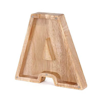 Wooden Alphabet Savings Box - LetterSaver-A-State of Style