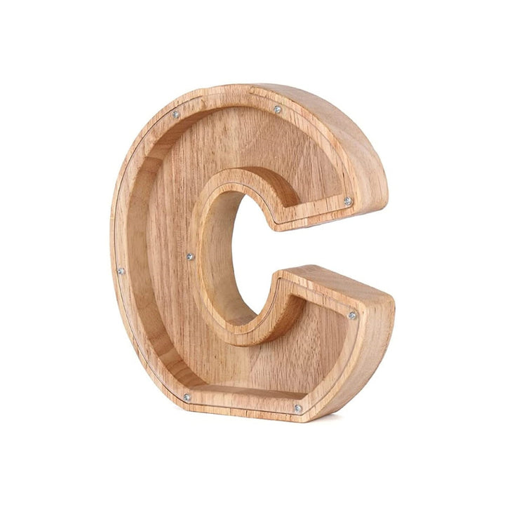Wooden Alphabet Savings Box - LetterSaver-C-State of Style