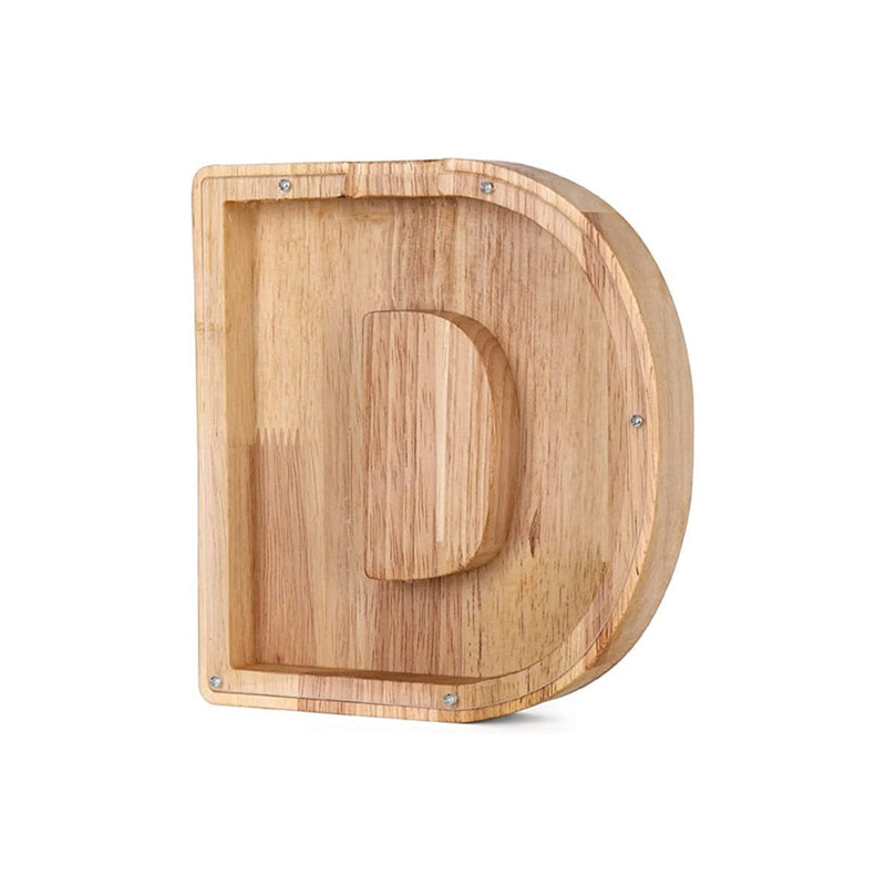 Wooden Alphabet Savings Box - LetterSaver-D-State of Style