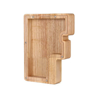 Wooden Alphabet Savings Box - LetterSaver-F-State of Style