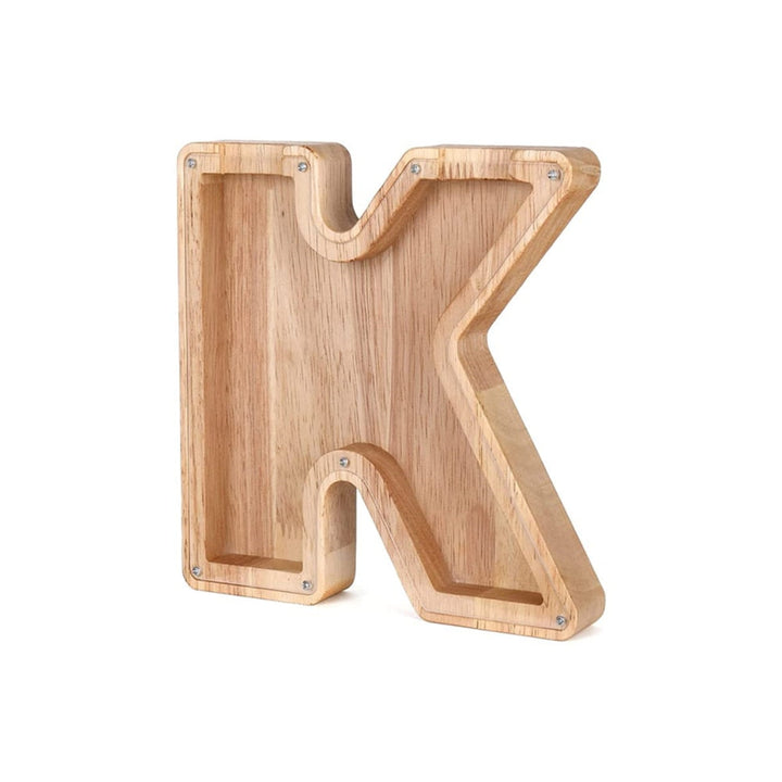 Wooden Alphabet Savings Box - LetterSaver-K-State of Style