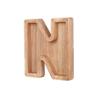 Wooden Alphabet Savings Box - LetterSaver-N-State of Style