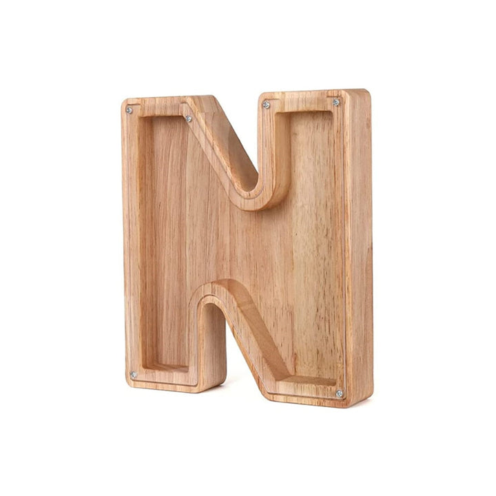 Wooden Alphabet Savings Box - LetterSaver-N-State of Style
