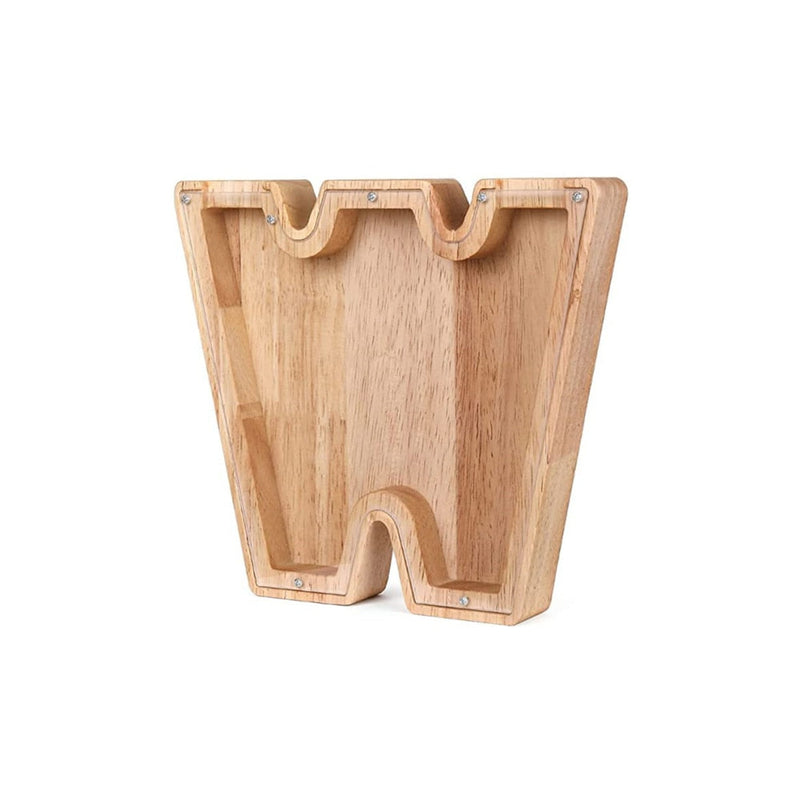 Wooden Alphabet Savings Box - LetterSaver-W-State of Style