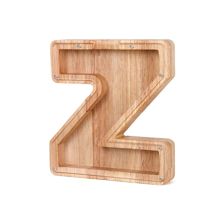 Wooden Alphabet Savings Box - LetterSaver-Z-State of Style