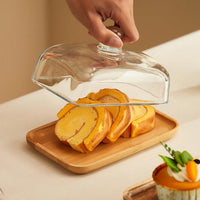 Wooden and Glass Butter Dish - ButterElegance-Bamboo-State of Style