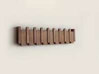 Wooden Piano Coat Rack - HarmonyCoat-4 hooks-Walnut Wood-State of Style