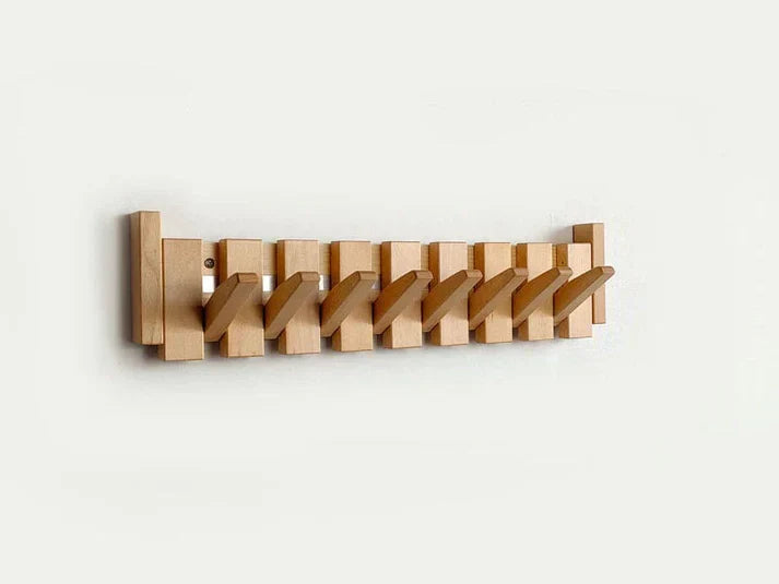 Wooden Piano Coat Rack - HarmonyCoat-Beech Wood-4 Hooks-State of Style