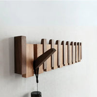 Wooden Piano Coat Rack - HarmonyCoat-Walnut and Beech Wood-4 Hooks-State of Style