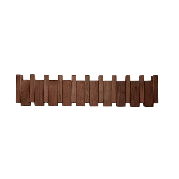 Wooden Piano Style Coat Rack - Melodia-Walnut and Beech wood-4 hooks-State of Style