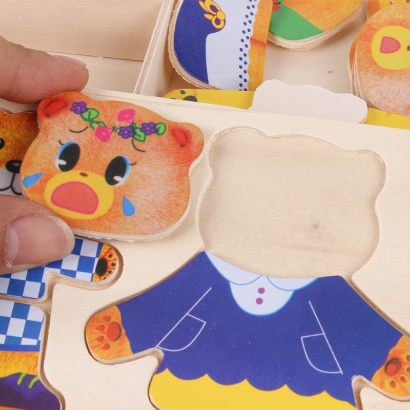 Wooden Puzzle - DressUp Max-State of Style