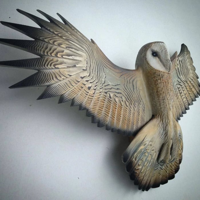 Wooden Wall Decoration – Owl “Majestic”-State of Style