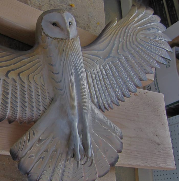 Wooden Wall Decoration – Owl “Majestic”-State of Style