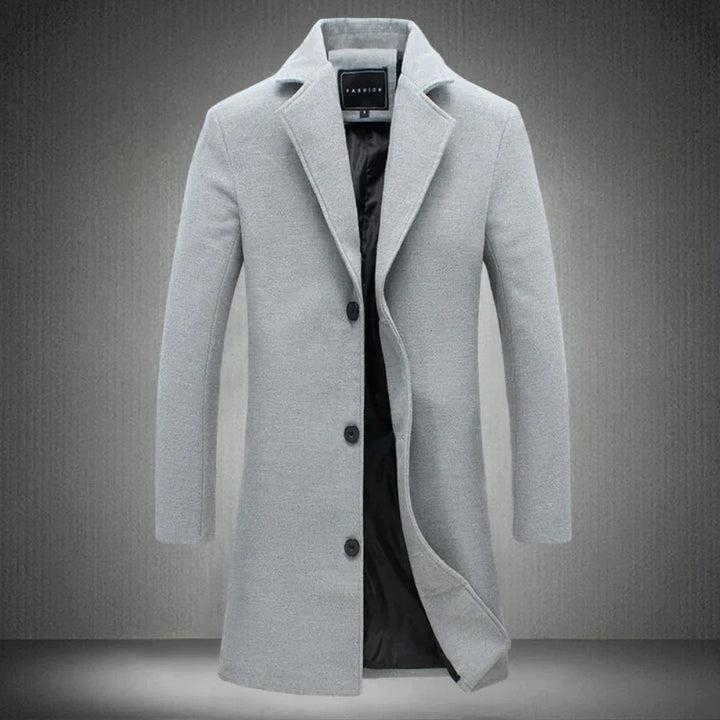 Wool men's jacket - Victor-Light Grey-XS-State of Style