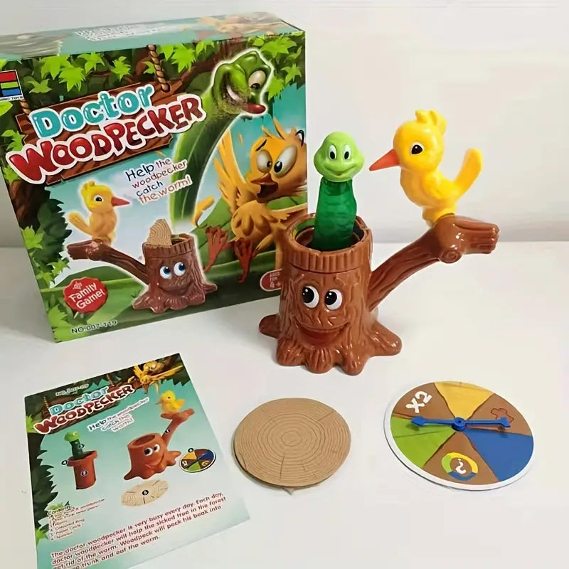 Worm hunting Family Game - Woodpecker Mania-State of Style