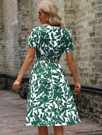 Wrap Dress with Floral Pattern | Livia | Fresh and Stylish-Black-M-State of Style