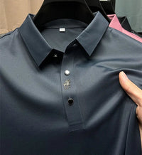 Wrinkle-Free Muscle Fit Polo Shirt | Durable-Salmon Pink-M-State of Style