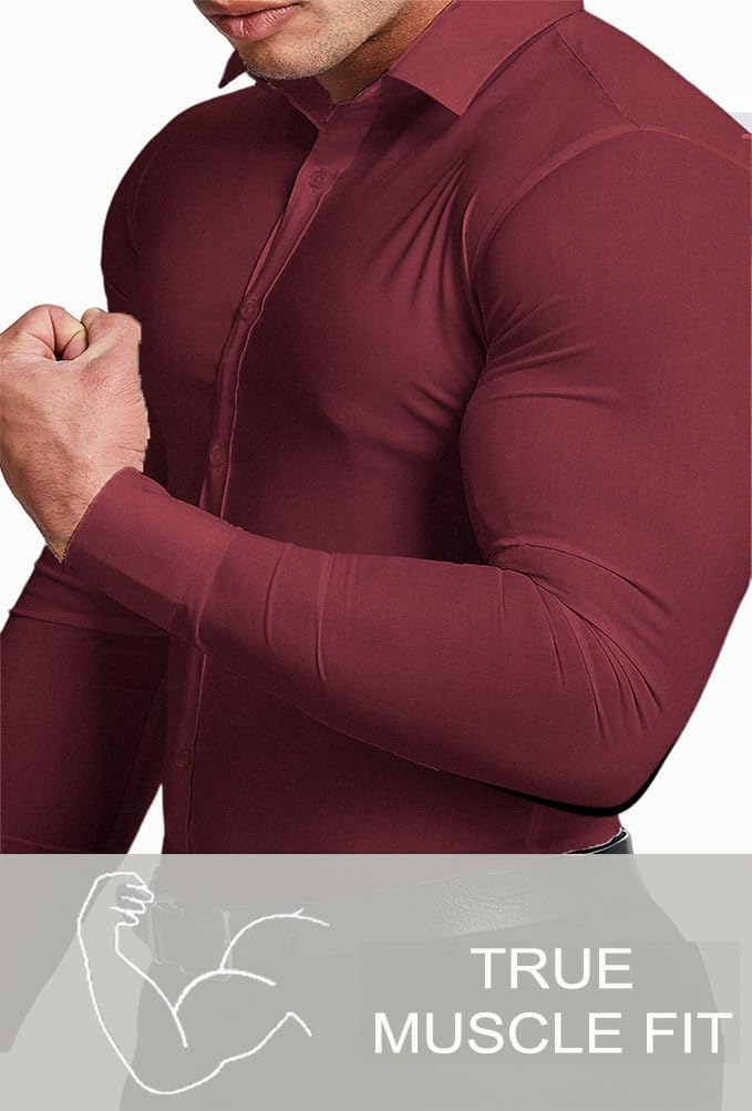 Wrinkle-Free Slim Fit Shirt for Men - David-Black-S-State of Style