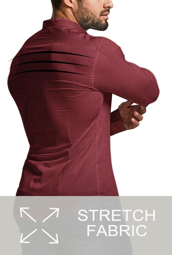 Wrinkle-Free Slim Fit Shirt for Men - David-Black-S-State of Style