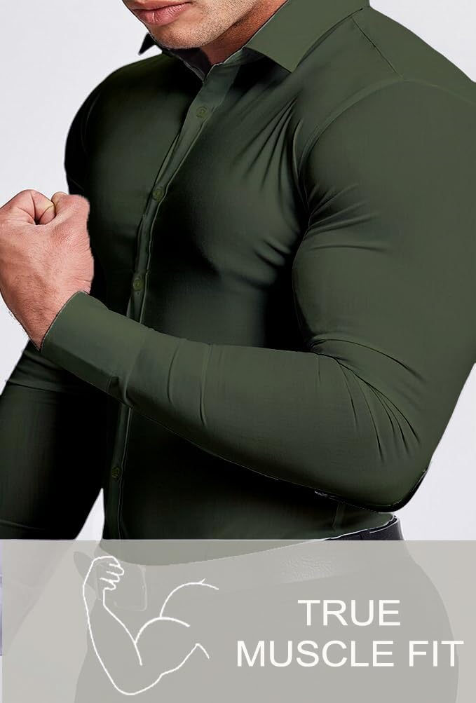 Wrinkle-Free Slim Fit Shirt for Men - David-Black-S-State of Style