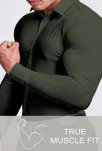 Wrinkle-Free Slim Fit Shirt for Men - David-Black-S-State of Style