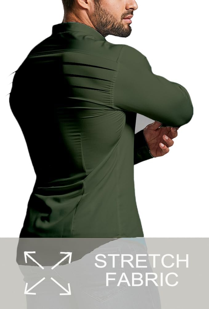 Wrinkle-Free Slim Fit Shirt for Men - David-Black-S-State of Style