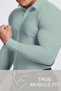 Wrinkle-Free Slim Fit Shirt for Men - David-Black-S-State of Style