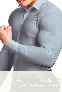 Wrinkle-Free Slim Fit Shirt for Men - David-Black-S-State of Style