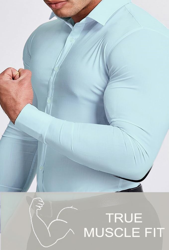 Wrinkle-Free Slim Fit Shirt for Men - David-Black-S-State of Style
