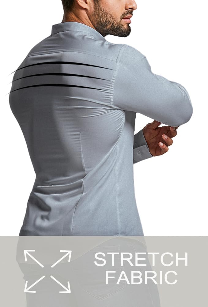 Wrinkle-Free Slim Fit Shirt for Men - David-Black-S-State of Style