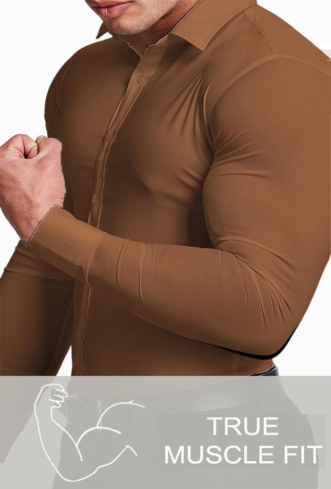 Wrinkle-Free Slim Fit Shirt for Men - David-Black-S-State of Style