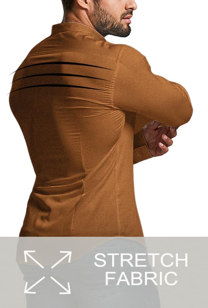 Wrinkle-Free Slim Fit Shirt for Men - David-Black-S-State of Style