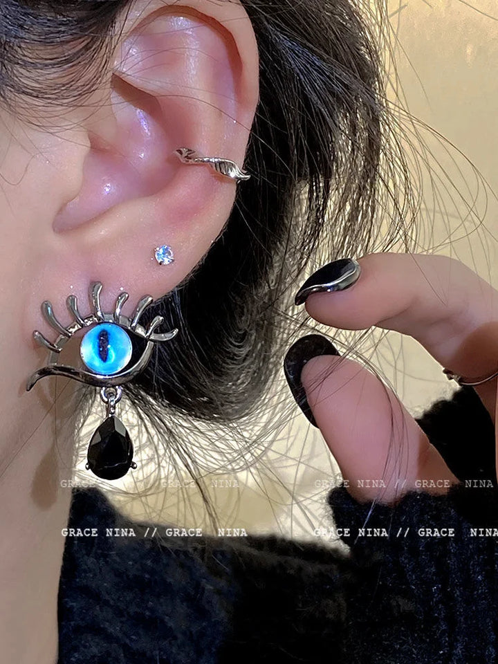 Yara Evil Eye Earrings-State of Style