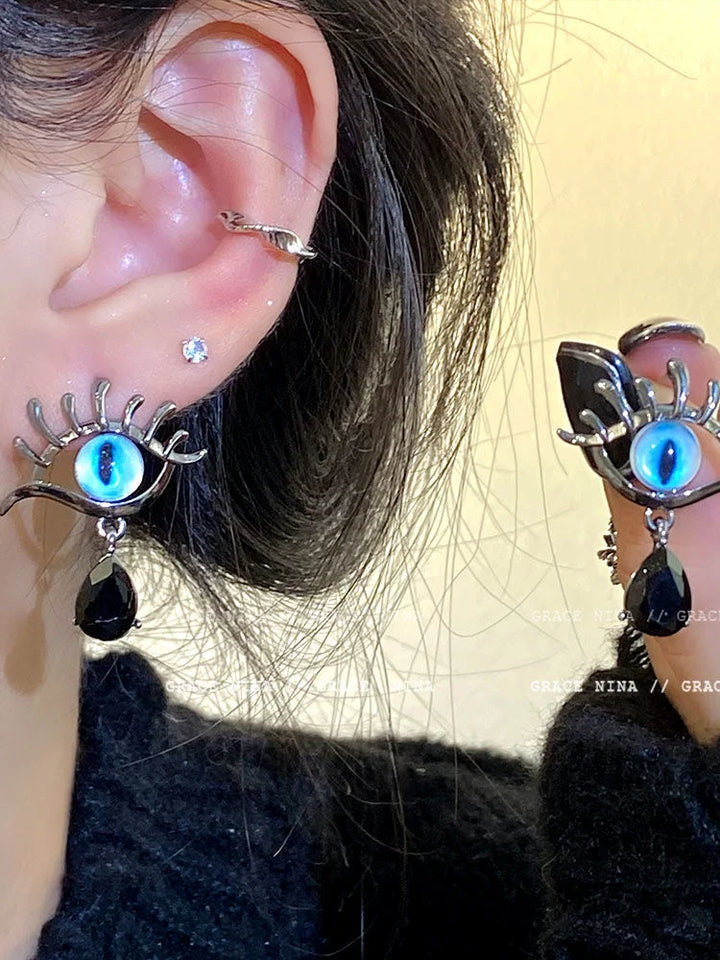Yara Evil Eye Earrings-State of Style