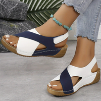 Yola - Comfortable Sandals-Blue-4.5-State of Style