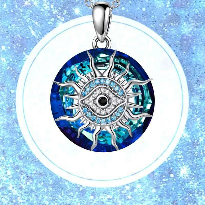 "You will always be protected" - Evil Eye Necklace-Evil Eye#Sun-State of Style